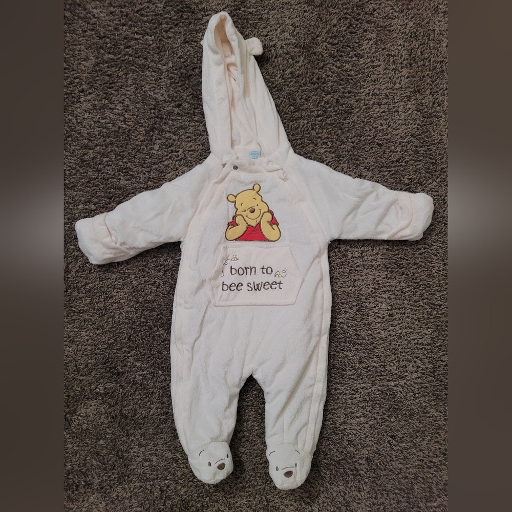baby pooh bear winter suit 6-9 months